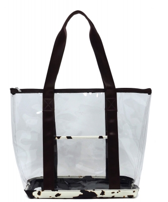 Fashion See Thru Transparent Shopper AD203T COW